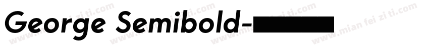 George Semibold字体转换